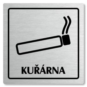 Kuřárna, 148x148mm, stříbrná, Arizona